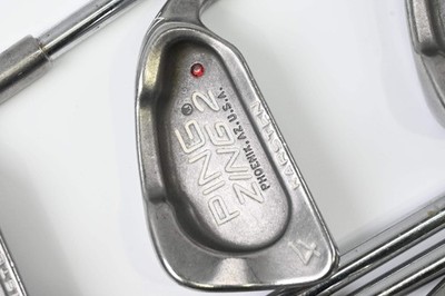 Ping Zing 2 Eisen / 3-PW+SW / Red Dot / Regular Flex Ping JZ Schäfte