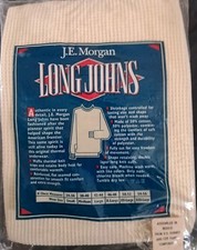 J.E. Morgan Long Johns Longsleeve Thermal Wear Will Not Shrink Out Of Size