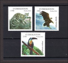 M28318 Uzbekistan 2016 Tashkent Zoo Set X3 UMM Sg 952/4 Cat &pound;19.40