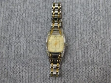 Armitron Now Watch Womens Two Tone Silver Gold Crystal Accents Quartz 75/3764TT