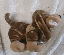 Tonka Pooch Patrol Spike Dog Puppy Plush Stuffed 1990 Vintage Brown Hound 9"