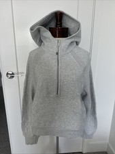 Women  s Lululemon Athletica Scuba Oversized Half Zip Grey Hoodie NWOT SZ XS S
