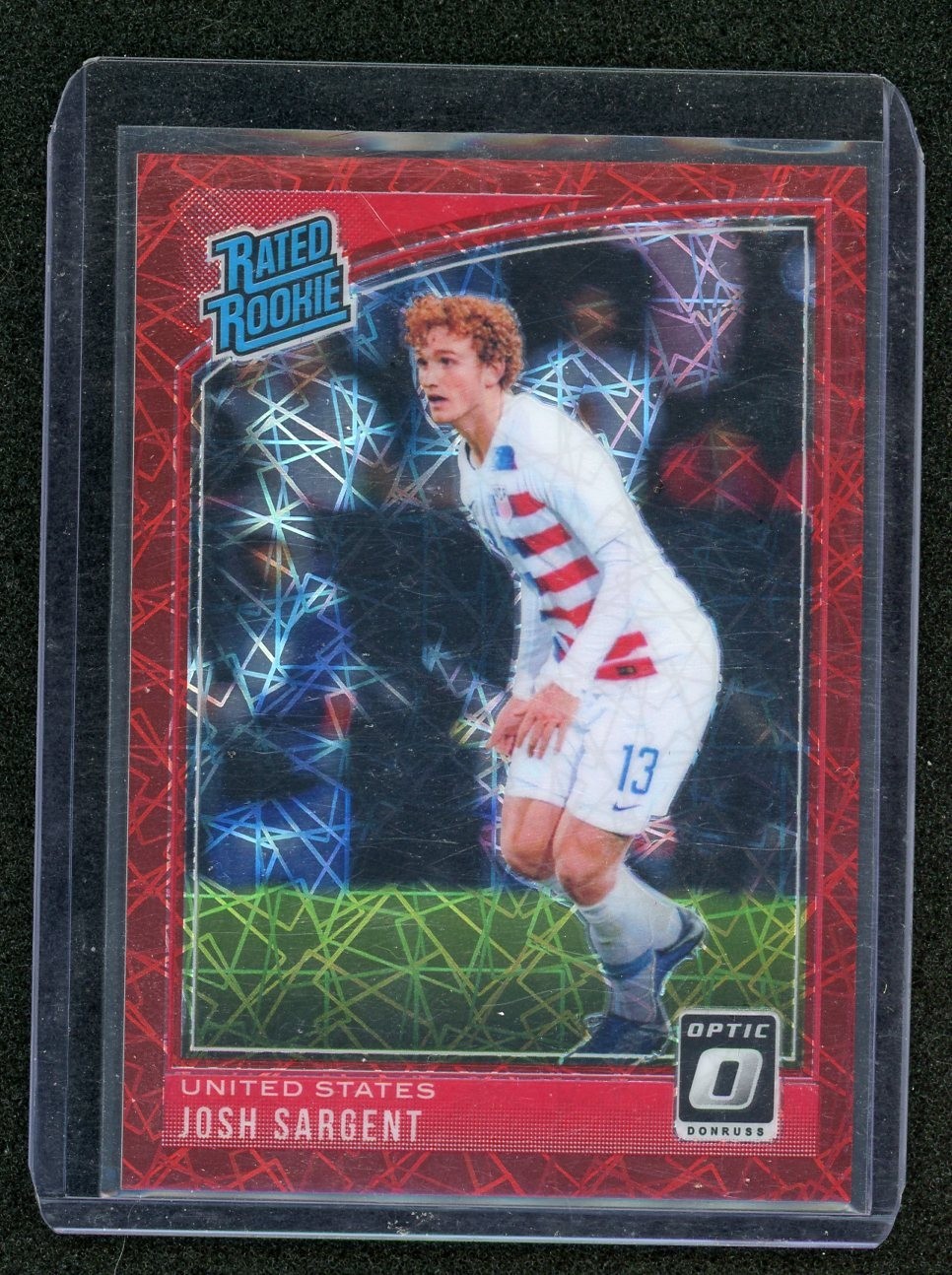 2018-19 Donruss Optic Rated Rookie Josh Sargent Red Velocity /50