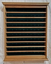 Oak Golf Ball Display For 100 Balls Wall Mount Or Freestand EUC Clean