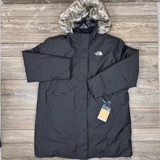 The North Face Women's Plus Arctic Parka 600 Down Hooded Jacket Black Sz 3X $350