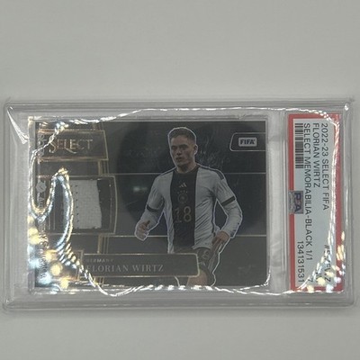 Florian Wirtz - 2022 Panini Select Memorabilia Black 1/1  - PSA 7