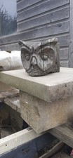 Old Oak Corbel, Old Oak Beam Owl Corbel, Oak Carving,  Vintage Oak Carving.
