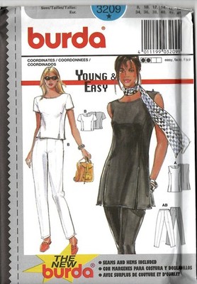 Burda 3209 - Women's Coordinates, Top, Pants-Sizes 8-18