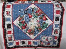 "PANELE PODUSZEK WIEŃCA OWOCOWEGO NA WIEŃCE WIEŃCOWE" - PATCHWORKOWE OBRAMOWANIE, 4 PORY ROKU MIN BLOKI