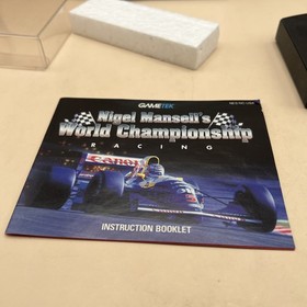 Nigel Mansell&rsquo;s World Championship Racing (Nintendo NES 1993) Complete CIB RARE!