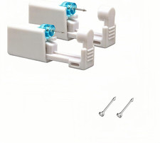 2 Pack Nose Piercing Gun, Disposable Self Piercing Kit with Nose Stud