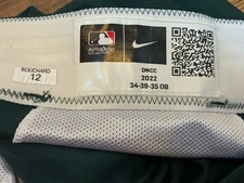 #12 Sean Bouchard Size 34 Colorado Rockies Team Issued Nike City Connect Pants