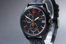 Orologio Uomo HAMILTON Khaki H765820 Cronografo Piccolo Seconda Data Quarzo Nero