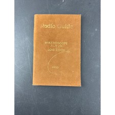 Vintage 1935 Radio Guide Mikeroscope Album & Log Book Jack Benny Media History