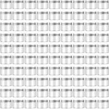 80 Pcs 4 oz Clear Plastic Jars with Screw Lids Refillable Storage Containers ...