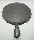 Vintage Griswold Cast Iron #8 Large Logo Griddle, Smooth, Sits Flat 608