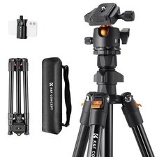 Camera Tripod 64 Inch Aluminum Lightweight Portable for DSLR Smartphone