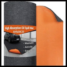 Heavy Duty Oil Spill Absorbent Mat 29x36 Inch Waterproof Garage Floor Mat