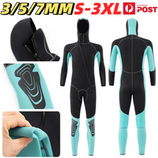 7mm Hooded Wetsuit Neoprene Full Body�Diving Suit Surfing Swimming Snorkeling AU
