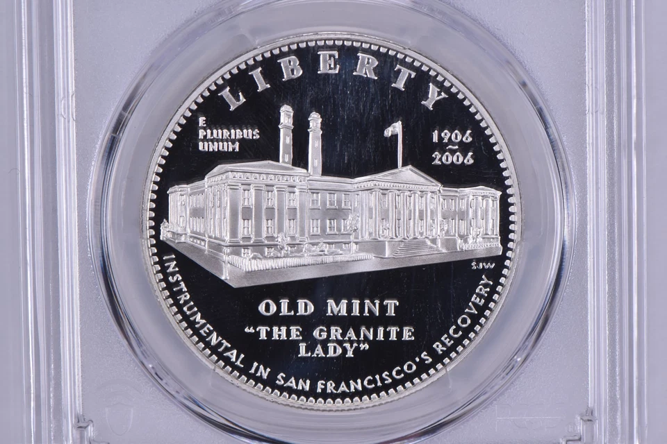 2006-S San Francisco Old Mint Commemorative Dollar PR70 PCGS Blue Label *8371 - Image 3 of 4