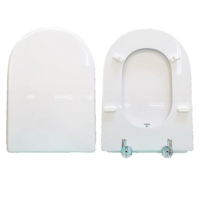 Toilet Seat Onda Hidra Wood Coated in White Polyester Resin