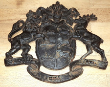 Gusseisen Schild - Wappen W&uuml;rttemberg - 23 x 23 cm - Erhard Gusstechnik - 1,7 kg