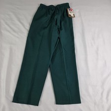 VTG Cricket Lane Pants Women 10P Stretch Pull On Green Made In USA