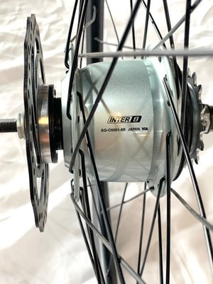 Shimano Nexus Inter 8 Hub in ISO 451 wheel, Nexus Revo shifter, 3