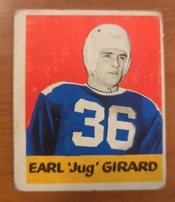 1948 Leaf - Earl ''Jug'' Girard #84 (RC) Green Bay Packers 
