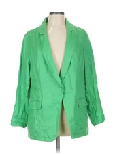 H By Halston Women Green Blazer L