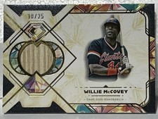 2025 Topps Diamond Icons Willie McCovey Game Used Relic /25 Giants HOF SSP 