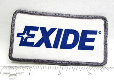 Vintage Exide Technologies Patch Milton Georgia Racing Batteries Advertising