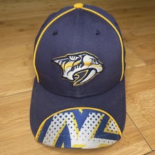 New Era 9FORTY YOUTH Nashville Predators Navy Gold Brim-Art Snapback Hat Cap Kid