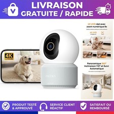 Caméra Surveillance Intérieur WiFi 4K 8MP Anona 360° pour Smartphone iPhone