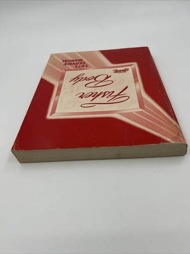Vintage 1971 Fisher Body Automobile Car Shop Service Manual - Bild 4 von 13