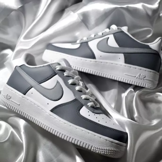 Nike Air Force 1 Custom Low Two Tone Zapatos Gris Mexico Ubuy