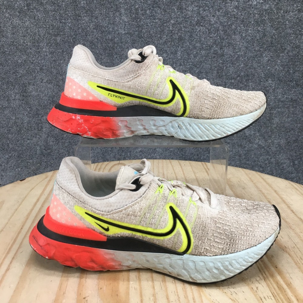 Nike React Infinity Run FK 3 Womens Size 8 Volt Multicolor DX3351-100 Sneakers