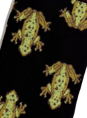Herren schwarz Armee der Frösche Knoten Kröten Socken 6-10 UK/39-44 Eur/7-11 US - Bild 3 von 3