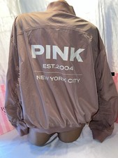 Victorias Secret PINK Jacket Zip Logo Back Large Collectors Edition