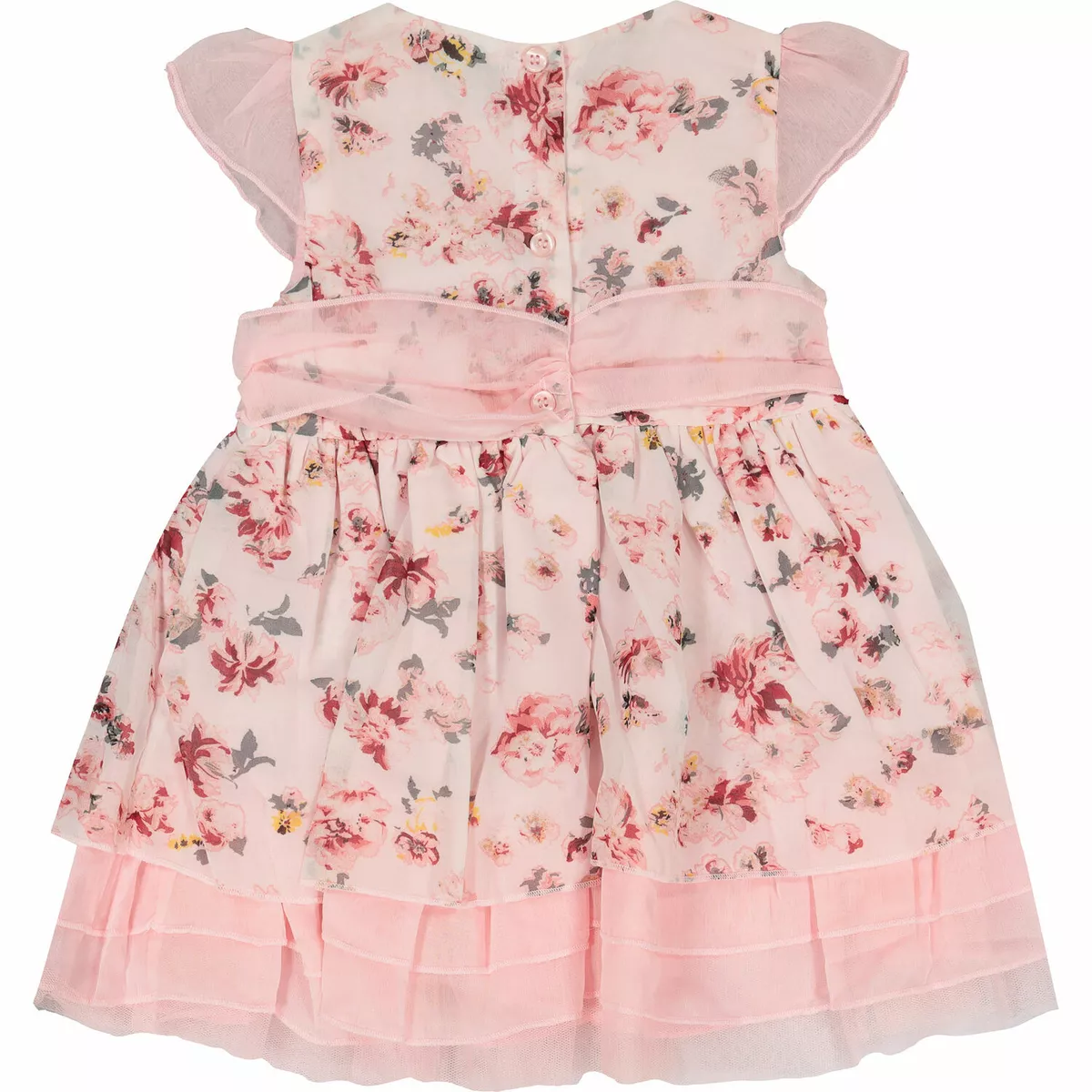 Pink floral baby deals dress