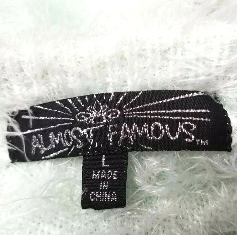 Almost Famous Top (L) Mint Green. Long Sleeved. Super Soft! 100% Nylon. — 第 4/4 张图片