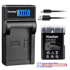 Kastar Battery LCD Charger for Original Nikon EN-EL14  OEM Nikon MH-24 MH-24A