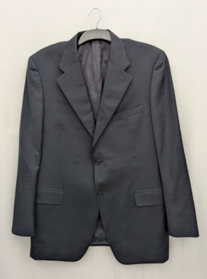 Canali Sakko Herren 44 Navy Blazer Anzug Wolle Smart Classic Italy Preppy Academia