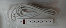 6-Outlet Surge Protector Power Strip with 15'Cord NEW   FREE SHIPPING