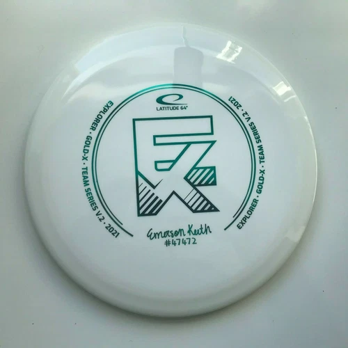 DISC GOLF LATITUDE 64 EMERSON KEITH TEAM GOLD-X EXPLORER FAIRWAY 176g WHITE