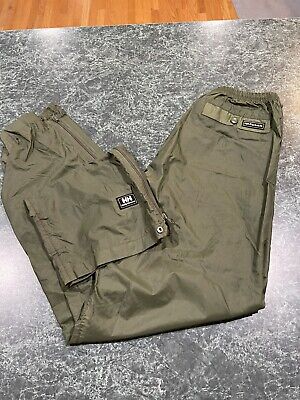 Vintage Helly Hansen Olive Green Packable Windbreaker Pants 