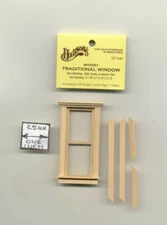 Half Scale - Window Double Hung H5051   1:24 Dollhouse wooden Houseworks