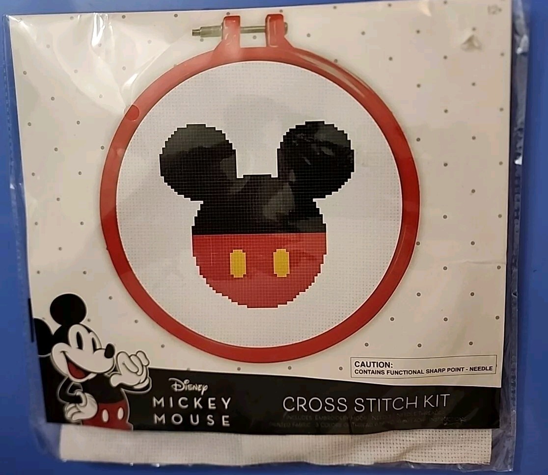 Disney Mickey Mouse Cross Stitch Kit Mouse Ears