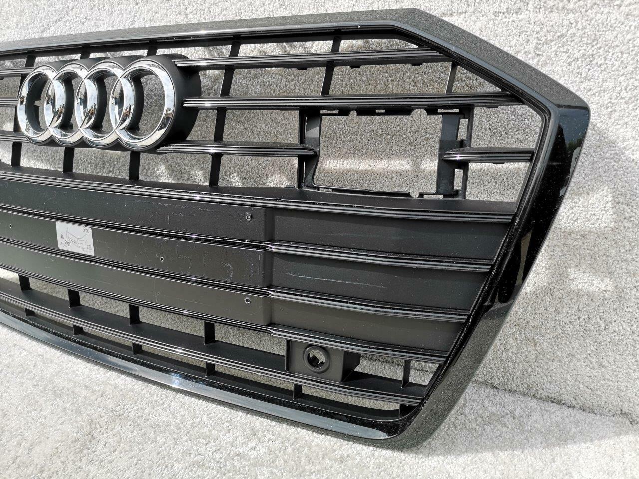 AUDI A6 C8 2018-2021 FRONT BUMPER MAIN GRILL BLACK EDITION #2 GENUINE