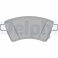 Delphi LP1966 Bremsbelagsatz, Scheibenbremse Passend FüR Fiat Mitsubishi
